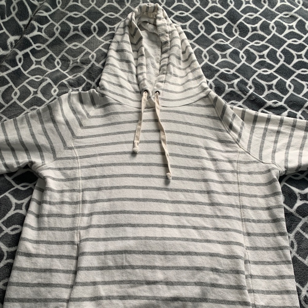 J Crew Striped Hoodie